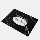 Paillasson Nom de famille classique Monogramme Accueil Mats d (Incliné)