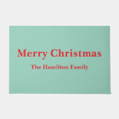 Paillasson Nom de famille de Noël (Devant)