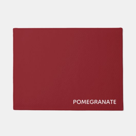 Paillasson Nom de la couleur rouge de la grenade (Devant)