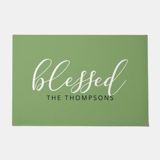 Paillasson Nom de la police de script Béni (Devant)