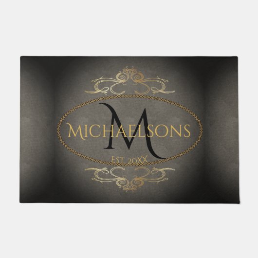 Paillasson Nom de l'élégance du vieux monde rustique | Initia (Devant)