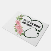 Paillasson Nom de l'infirmière étudiante-inscrite-ancienne (Incliné)