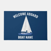 Paillasson Nom du bateau à voile (Devant)