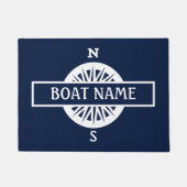 Paillasson Nom du bateau Compass Dock Mat (Devant)