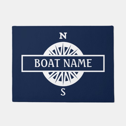 Paillasson Nom du bateau Compass Dock Mat (Devant)