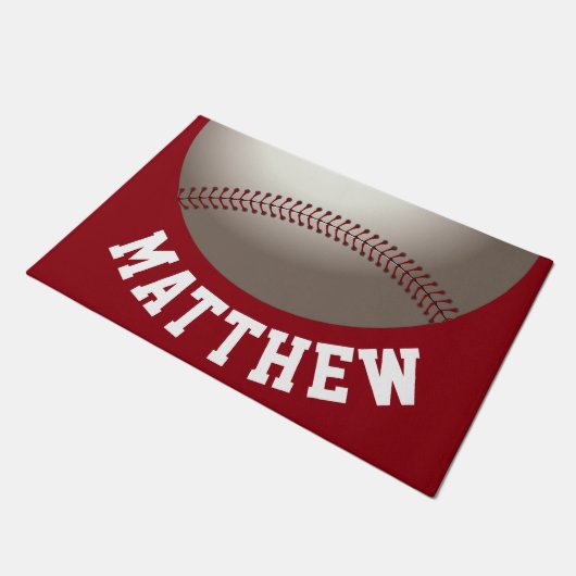 Paillasson Nom du design de base-ball moderne (Incliné)