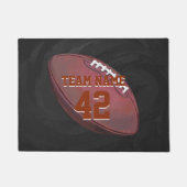 Paillasson Nom du joueur sur le football peint (Devant)