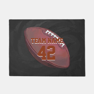 Paillasson Nom du joueur sur le football peint