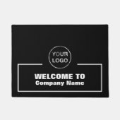 Paillasson Nom et logo de l'entreprise, mat de bienvenue (Devant)