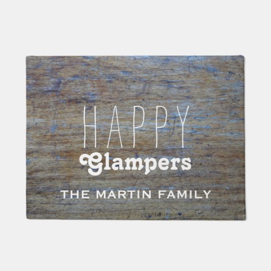Paillasson Nom heureux drôle de campeurs du camping | (Devant)
