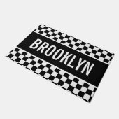 Paillasson Nom personnalisé Couture Motif Classic (Incliné)