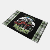 Paillasson Nom personnalisé Pays Fermes Grange Tracteur Fermi (Incliné)