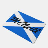 Paillasson Nom personnalisé Scottish Drapeau Porte Mat arc2 (Incliné)