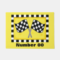 Nombre fait sur commande de drapeau Checkered de