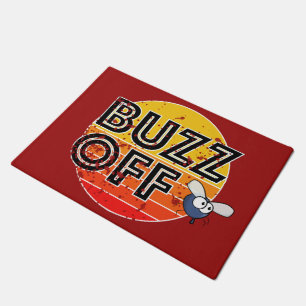 Paillasson (non)bienvenue "buzz off" style déprimé à vol