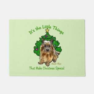 Paillasson Norwich Terrier Amateurs de Noël