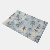 Paillasson Nostalgique marin thème bleu motif (Incliné)