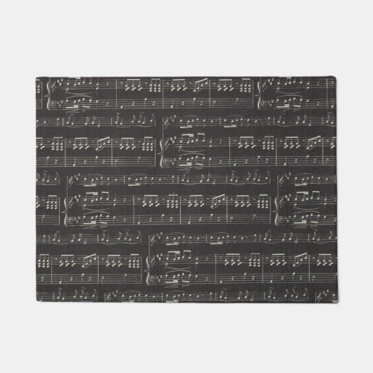 Paillasson note de musique Motif Musique Thème Format (Devant)