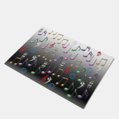 Paillasson Notes musicales colorées (Incliné)