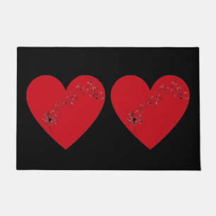 Paillasson Notes musicales dans le coeur, Porte Mat