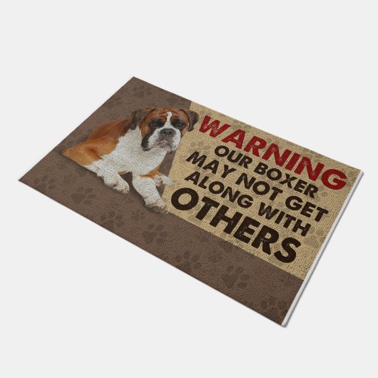 Paillasson Notre Boxe Ne Peut Pas S'Aller Avec Les Autres (Incliné)