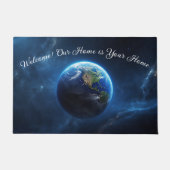 Paillasson Notre maison Sapphire dans l'espace (Devant)