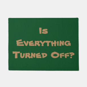 Paillasson n'oubliez pas de rappeler le slogan de rappel amus