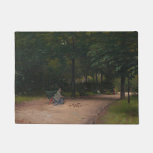 Paillasson Nourrir les oiseaux dans le parc (par Paul Peel)