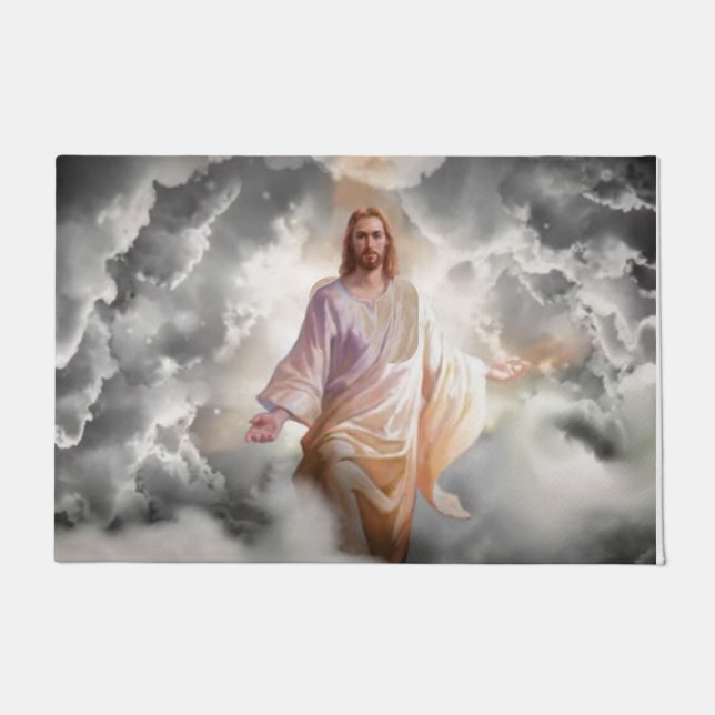 PAILLASSON NOUS ET JÉSUS VOUS ACCUEILLONS (Devant)