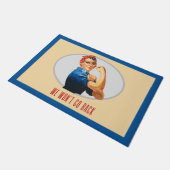 Paillasson Nous ne retournerons pas Rosie Riveter (Incliné)