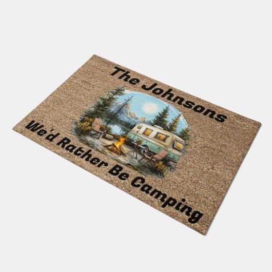 Paillasson Nous préférerions Camping Simulated Coir Door Mat (Incliné)