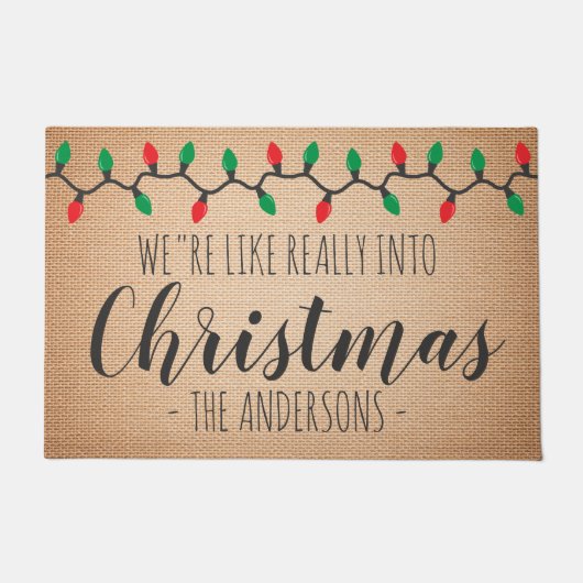 Paillasson Nous sommes comme vraiment dans Noël drôle (Devant)