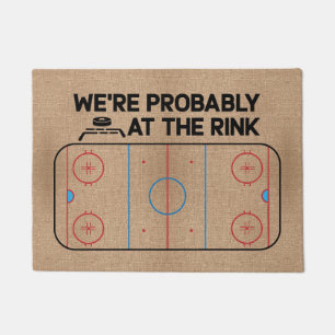Paillasson Nous sommes probablement à la patinoire pour les f