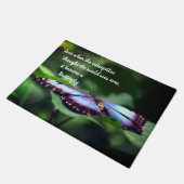 Paillasson Nouveau début Papillon Inspiration Citation (Incliné)