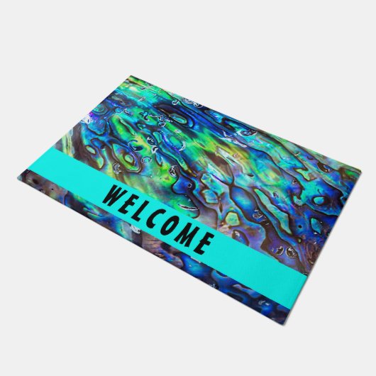 Paillasson Nouvelle-Zélande Abalone Paua Shell Motif 1 (Incliné)