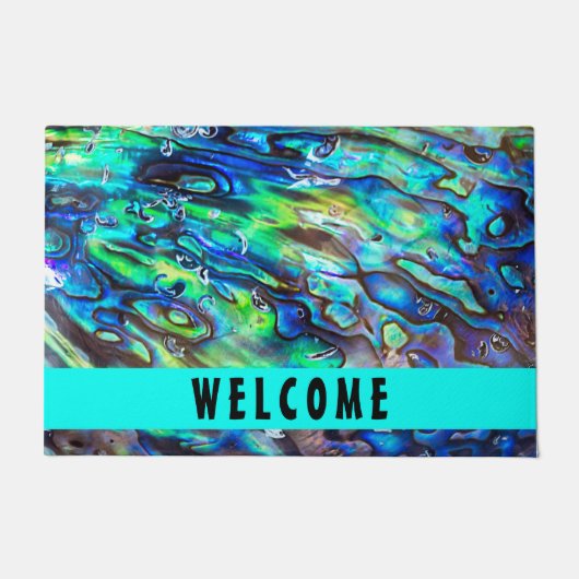 Paillasson Nouvelle-Zélande Abalone Paua Shell Motif 1 (Devant)