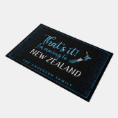 PAILLASSON NOUVELLE ZÉLANDE CARTE SIMPLE PAUA DOORMAT (Incliné)