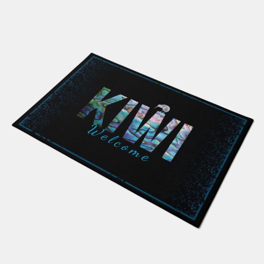 PAILLASSON NOUVELLE-ZÉLANDE KIWI SIMPLE PAUA DOORMAT (Incliné)