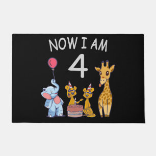 Paillasson Now I le 4 e jour du 4e jour du Birthday