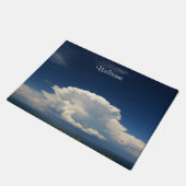 Paillasson Nuage Blanc Puffé Photo (Incliné)