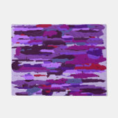 Paillasson Nuances de calque bossées violet et rouge (Devant)