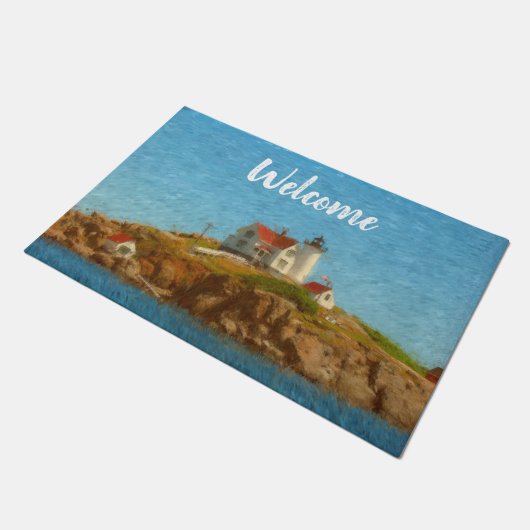 Paillasson Nubble Lighthouse personnalisable (Incliné)