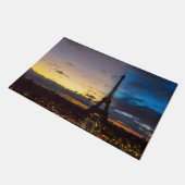 Paillasson Nuit au jour le jour sur la tour Eiffel du Trocade (Incliné)