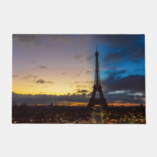 Paillasson Nuit au jour le jour sur la tour Eiffel du Trocade