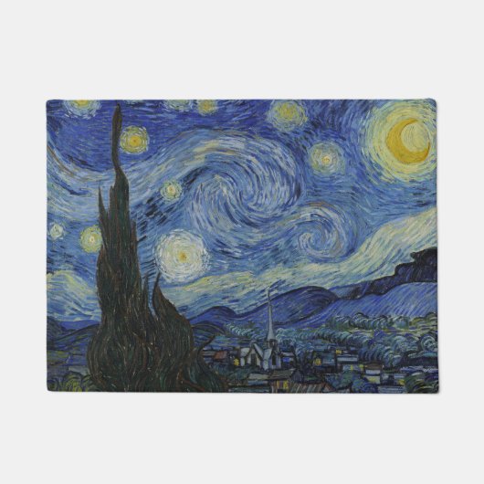 Paillasson "Nuit étoilée" par Van Gogh (Devant)