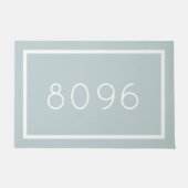 Paillasson Numéro d'adresse moderne | Couleurs modifiables (Devant)