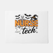 Paillasson Nurse Tech - Halloween - avec squelette, sorcière  (Devant)