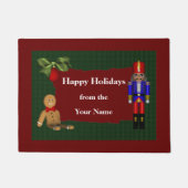 Paillasson Nutcracker Cookie Noël Fête Personnalisée (Devant)