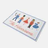 Paillasson Nutcracker mignon Noël personnalisé (Incliné)