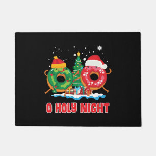 Paillasson O Nuit Sainte Drôle Noël Donut Pun Cadeau Noël